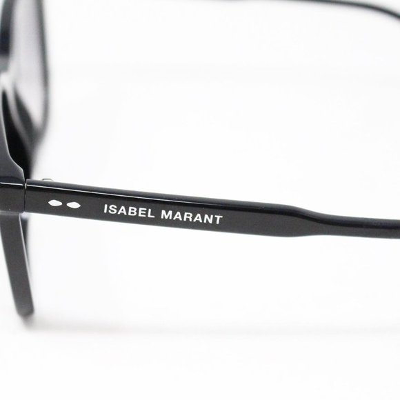 ISABEL MARANT #30585 Black Rectangular Sunglasses main image 6